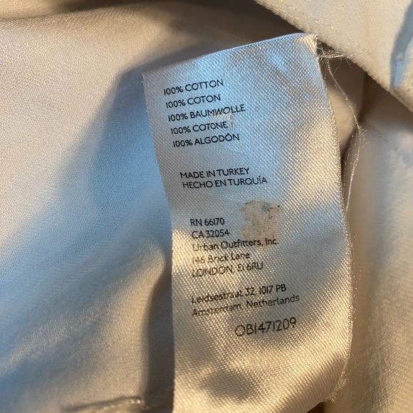 Women’s Free People High Rise White Button Fly Denim Jean Shorts Size 28 - Picture 6 of 6